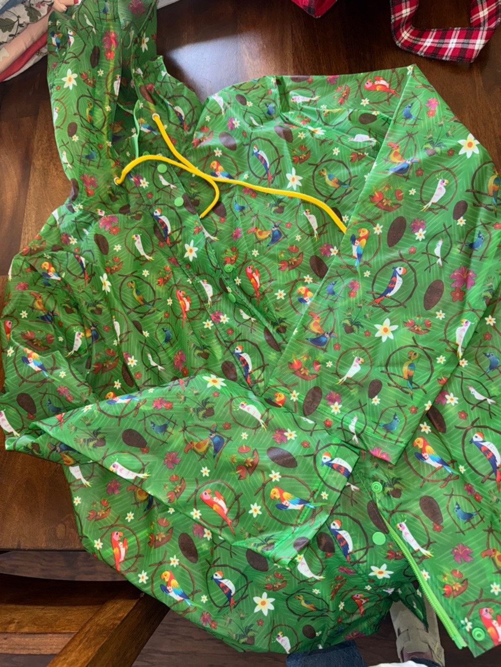 Disney tiki birds raincoat